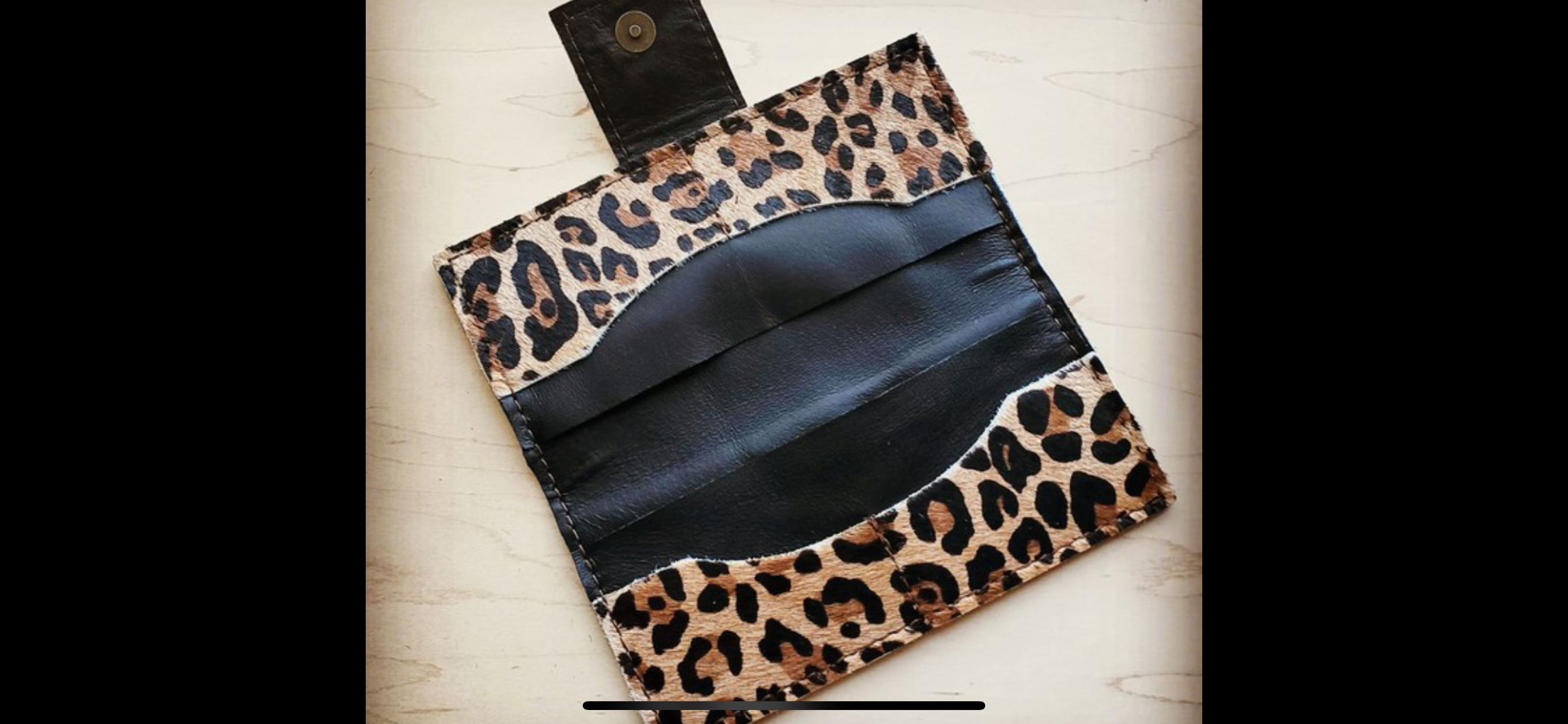 Genuine Leather Leopard Wallet