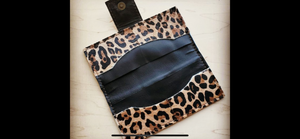 Genuine Leather Leopard Wallet