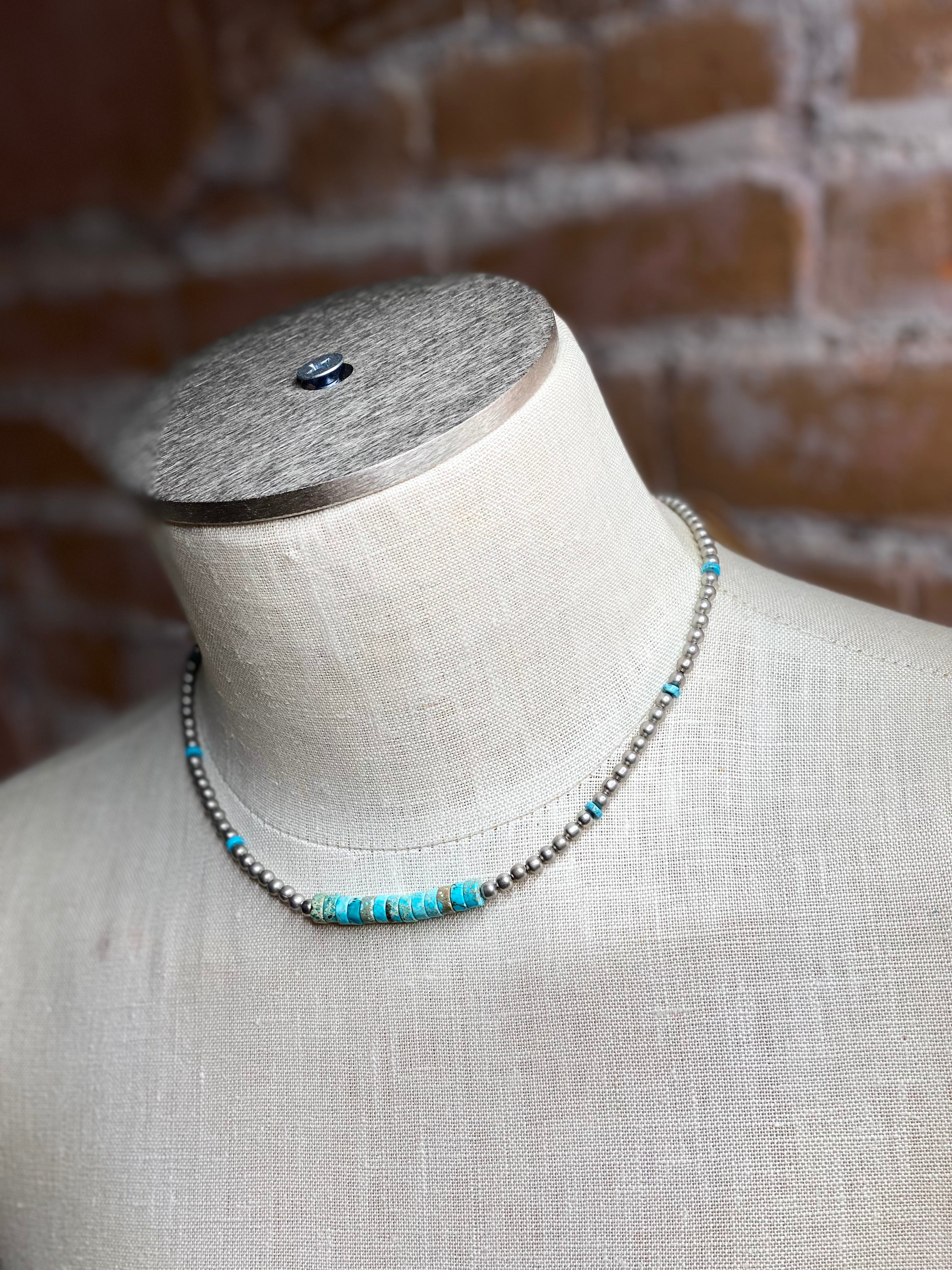 Small Turquoise Bead Necklace